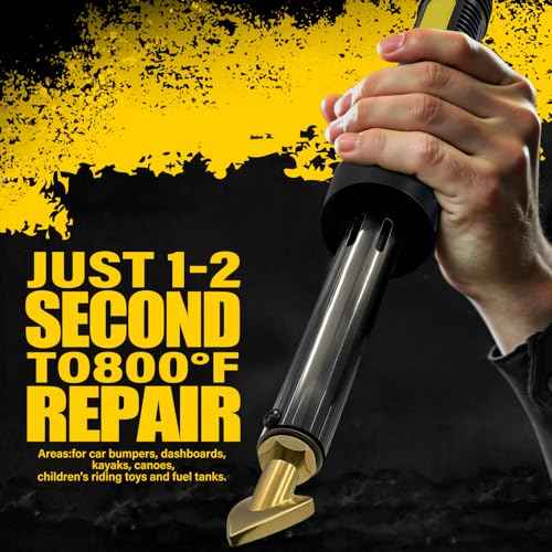 Allturn 110V-100W Plastic Welder, Plastic Welding Repair Iron Kit for Car Bumper Dashboard Kayak Canoe Tank Repairs.