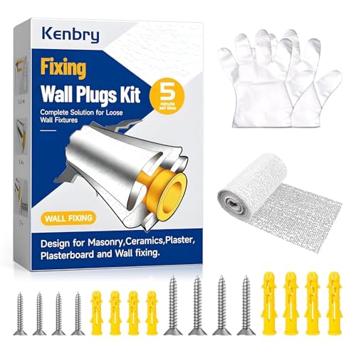 Kenbry Drywall Anchor Repair Kit - Fast, Durable Wall Fix for Loose Anchors