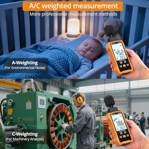 Neoteck 130 dB Digital Sound Level Meter with A/C Weighting