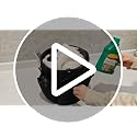 CIHTL Black Cleaning Caddy with Handle, 17L Portable Organizer Bucket