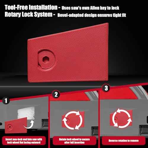 Arbor Port Dust Cover Compatible with Milwaukee M18 Fuel Track Saw ? Lock-On Design, Secured Using the Saw¡¯s Allen Key