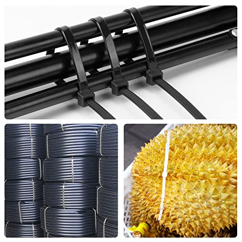Armpow 18 Inch Black Heavy Duty Zip Ties 100 Pack - Ultra Strong 220 LBS, UV Resistant Cable Ties for Indoor & Outdoor Use