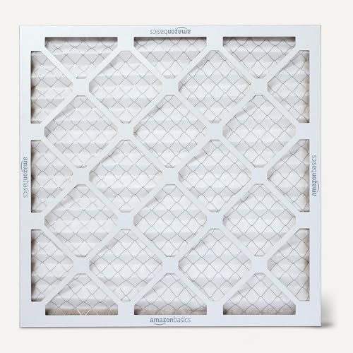 Amazon Basics MERV 5 AC Furnace Air Filter 20x20x1 Inches, 6-Pack (Actual 19.75" x 19.75" x 0.75")