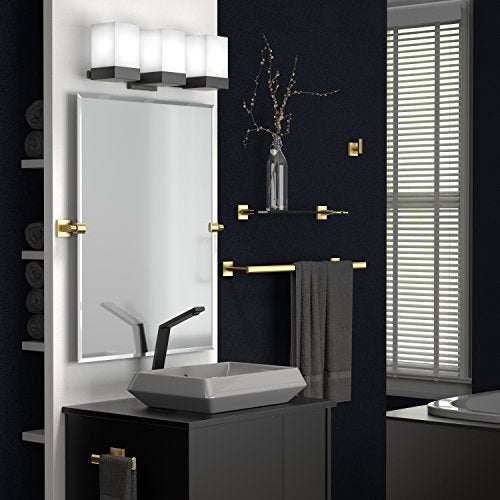 Gatco 4062 Elevate, Towel Ring, Brushed Brass/Wall Mounted 6.13" Wide Towel Ring for Bathroom