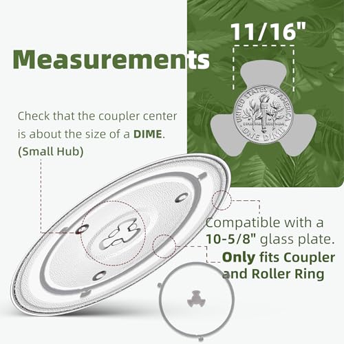 10.6" Microwave Glass Turntable Compatible with GE WB48X26755
