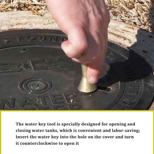 M07001 Water Meter Box Key, Water Meter Cover/Lid Opening Tool, 5.5 Inches (M07001 Water Meter Box Key * 1 Pcs)