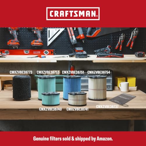 Craftsman 2.5 Gallon 2.5 Peak HP Wet Dry Shop Vacuum Portable Compact