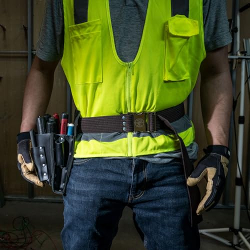 Adjustable Electrician Tool Belt 2-Inch Wide, Fits Up to 48-Inch Waist
