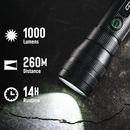 Coast G60R 1000 Lumen Rechargeable Waterproof LED Flashlight 2-Pack