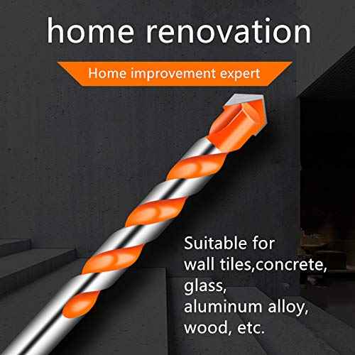 7Pcs Ultimate Drill bits£¬Carbide Drill bit Set, Masonry bit bit with Tungsten Carbide Drill bit, Drilling and Punching Work kit for Ceramic Tile, Concrete, Brick, Glass, Plastic and Wood