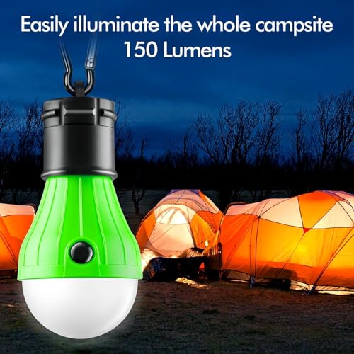 FLY2SKY B-CLOSED-HOOK Portable LED Camping Light with Clip & Emergency Mode