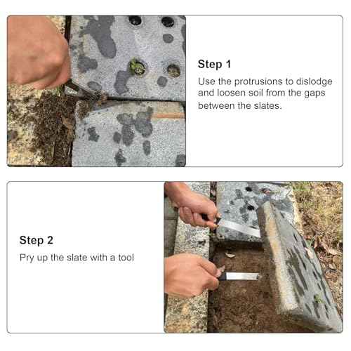 2PCS Paver Puller Extractor, 9 inch Carbon Steel Paver Removal Tool for Garden Lawn Yard Patio Brick Block Interlocking Stone Replacement