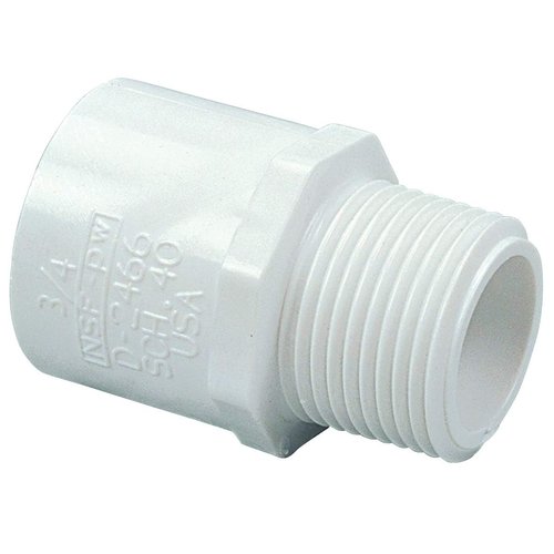 NIBCO 3/4" x 1" MIPT x Slip Red Male Adapter PVC Schedule 40 (436-102)