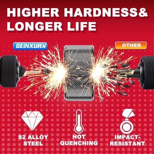 5 Pieces T40 2 In. Impact Tough Magnetic Insert Bit Set, #40 Torx Head Power Bits, S2 Alloy Steel Star T40 Screwdriver Bits Set