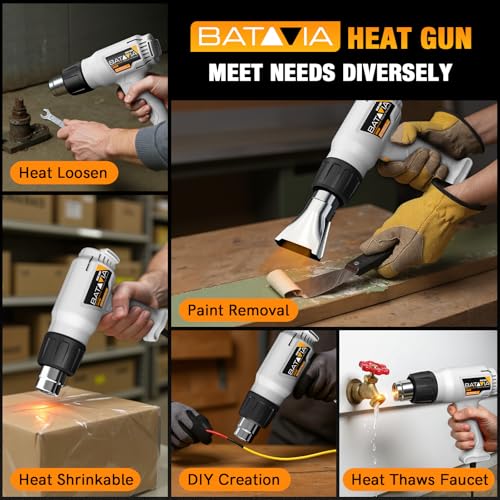 Batavia 1800W Dual-Temperature Heat Gun for Crafts & DIY Projects