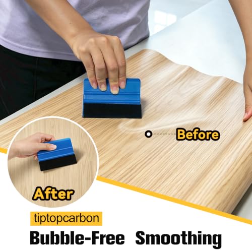 Tiptopcarbon Basic Wallpaper Smoothing Tool Kit for Peel & Stick Wall Coverings