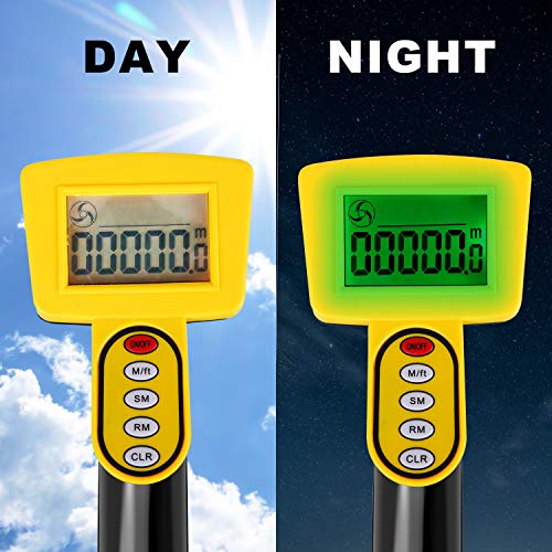King&Charles Zozen Digital Measuring Wheel 40in Foldable, Ft/Meters Backlit Display