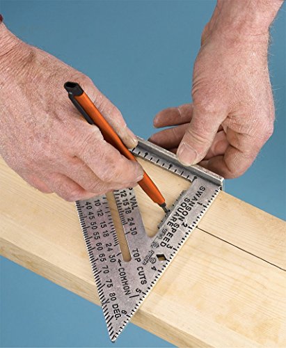 Swanson Speed Square 2-Piece Layout Kit: 7in Speed Square, 6in Combination Square, Blue Book