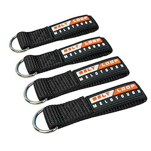 MELOTOUGH Suspenders Loop Attachment Heavy Duty Belt Loops Attachment fits 2.25-2.5 inch Belt Connectors, 4 Pack