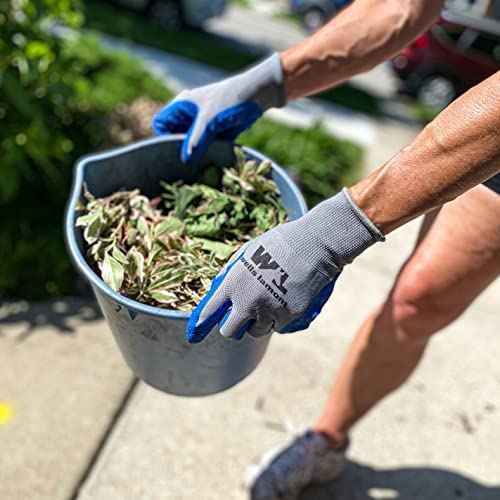 Wells Lamont 3 Pair Pack Men's Latex Grip Work Gloves, X-Large (133XLF)