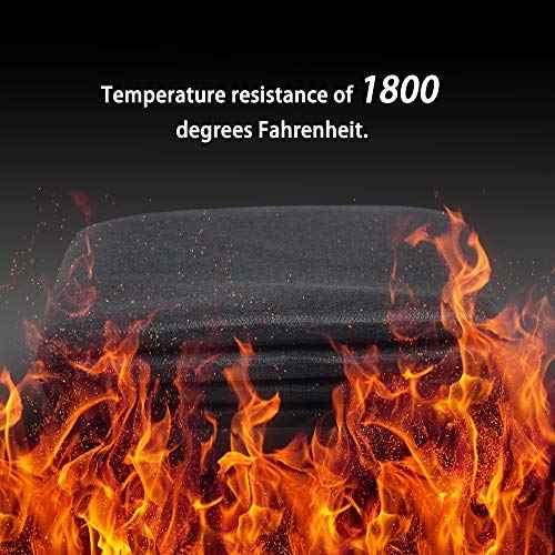 High Temp 24"X36"X1/4'' Felt Carbon Fiber Welding Blankets Black (24 x 36 inches)