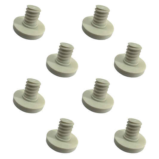 8 PCS Replacement Bolts Compatible with Suncast Storage Sheds for Suncast/Craftsman Resin Storage Sheds, Replacement Screws Compatible with Suncast Storage Sheds Shed Accessories (8, White, 3/8)