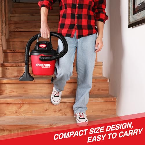 Shop-Vac 2.5 Gallon 2.5 Peak HP Wet Dry Vacuum Cleaner Portable Compact