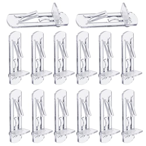 Plastic Locking Shelf Pins 20 Pcs 5mm (3/4 inch) Clear Fits 20mm Thick Shelves