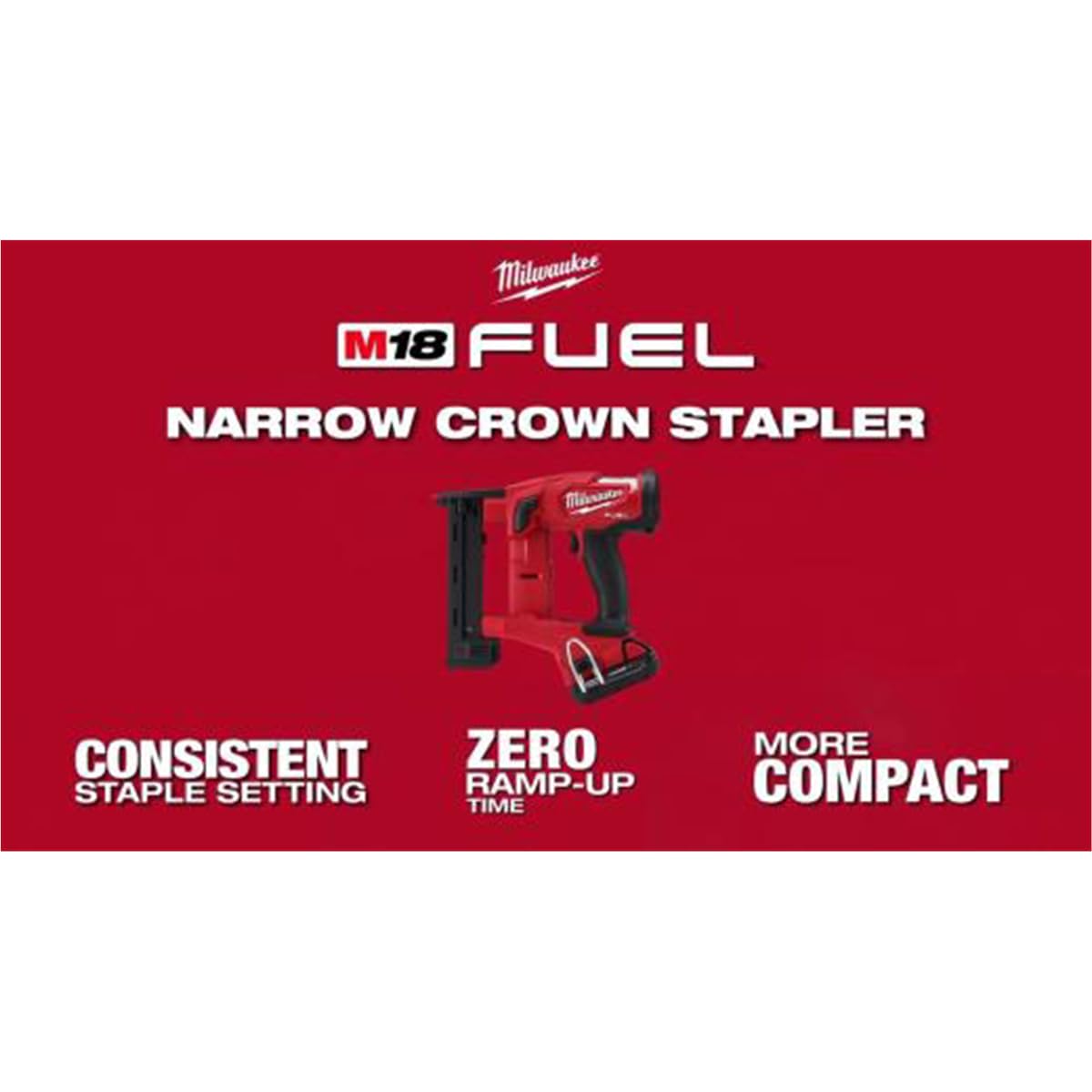Milwaukee Electric - M18 Fuel 18GA 1/4 Narrow Crown Stapler