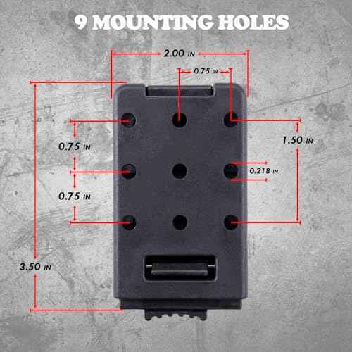 Molle Clips Tactical Tailor Attachment, Malice Clip Belt/Vest Accessories Molle Straps, Tactica Molle Belt Adapter