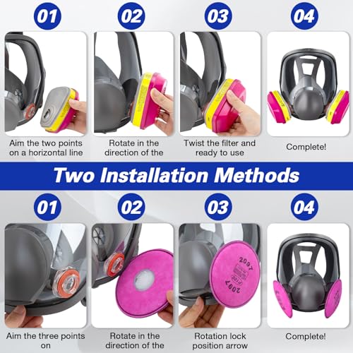 Full Facepiece Kit with Accessory Set for Painting and DIY