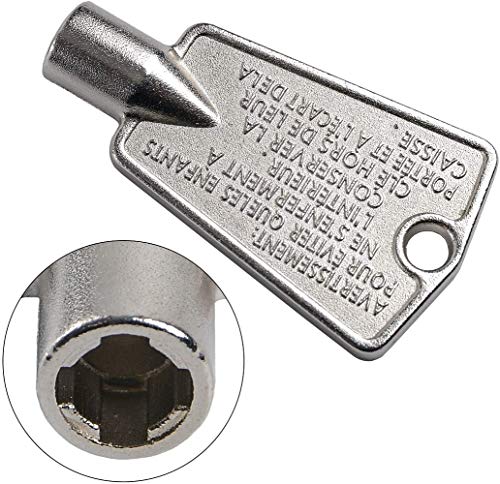 2 Pack Freezer Door Key for Frigidaire & Kenmore, Metal 216702900 replacement