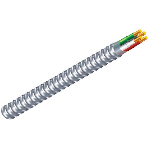 Southwire 68580055 250 ft 12/2 solid CU MC Lite Cable, Aluminum
