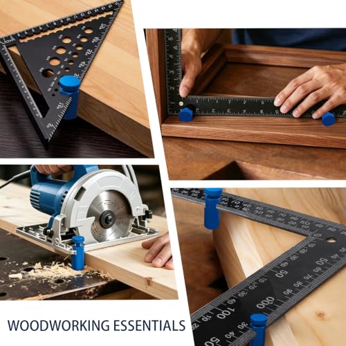 Stair Gauges for Framing Square – Aluminum 2 Pack for Repeat Rafter Layouts