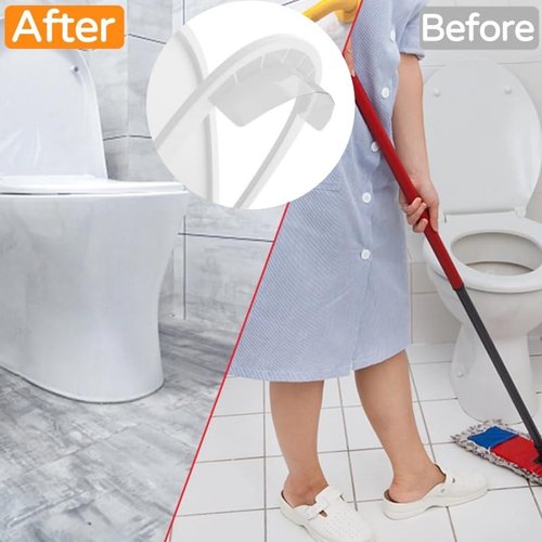 Transparent Toilet Seat Pee Guard - Urine Deflector Splash Guard for Round Toilets Easy Install Prevent Spills Home Hotel Kid Adult