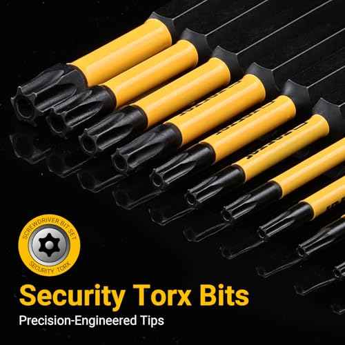 Impact Torx Bit Set 13PCS (TT7-TT40), 2¡± S2 Steel Security Torx, Tamper Proof Torque Star Bit Set with Magnetic CNC Machined Tips, Impact Screwdriver Bits with Storage Case