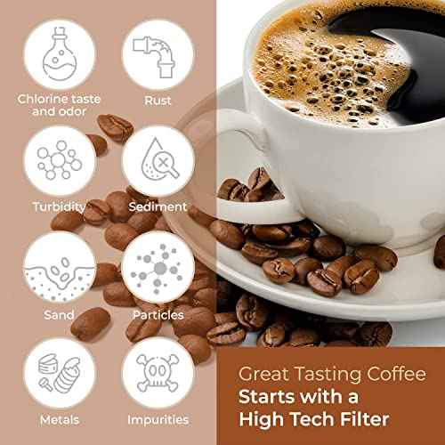 Keurig Filter Replacement, 12 Pack Compatible Charcoal Water Filter Replacement by Pureline - for Keurig 2.0 and 1.0 Classic Coffee Makers