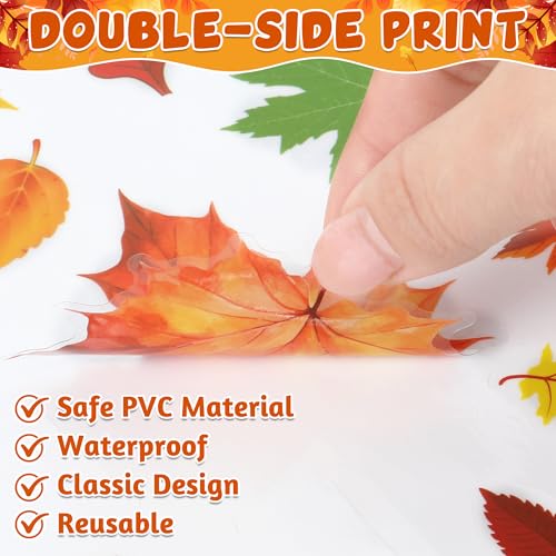 Fall Window Clings 9 Sheets 274 PCS Autumn Decor for Thanksgiving & Party - Traplace