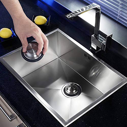 Stainless Steel Sink Stopper 3.38 Inch Diameter - Kitchen Garbage Disposal Plug, 2 Pack