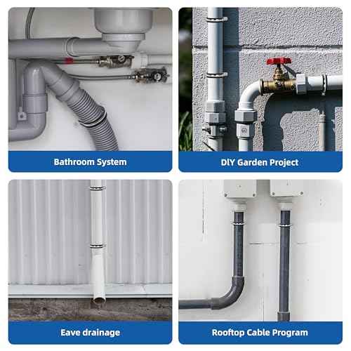 Pipe Clamps NPS 1/2 Inches £¨¥Õ22MM£©- 304 Stainless Steel & Rubber Lining 10 Pack