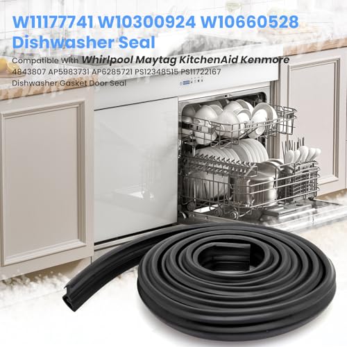 Maxanda W11177741 Whirlpool Dishwasher Seal – Gasket/Door Seal
