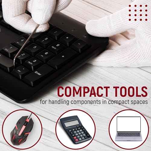 5-Pack Z-Shaped Mini Wrench Set, Stainless Steel Compact Hand Tools for Small Screws, Tight Spaces, Repairs, Electronics