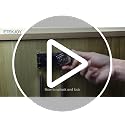 ETEKJOY 4 Inch Black Keyless Cabinet Lock with 3-Digit Combination, Secure Wooden Drawer & Cupboard Latch