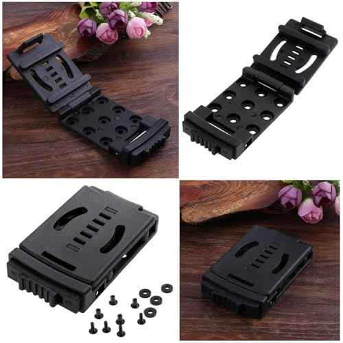 2 Pack Knife Belt Clip Sheath Lock Grip Clamp with Mount Screws Locking System Bracket Attachemnt Holder for Kydex Knives Sheaths Blades Holster Mag Pouches Tactical EDC Tool Camping