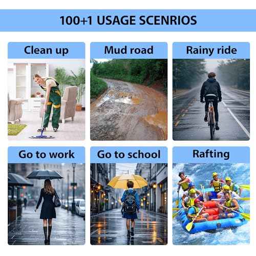 10 Pairs Waterproof Shoe Covers for Rain - Disposable Plastic Rain Shoe Covers - Non-Slip Indoor Outdoor Rain Cover for Shoes,Plastic Overshoes for Men Women -Water Proof Boot Protector ? Clear