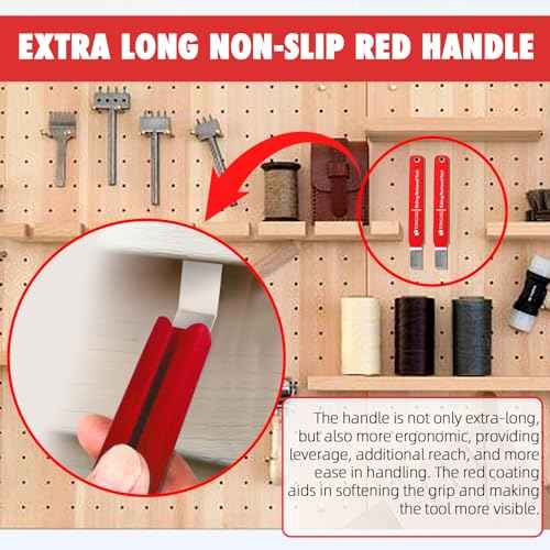 TonGass (1-Pack, 7 Inches) Vinyl Siding Removal Tool with Extra Long Handle, Steel Blade Vinyl Installation and Removal Tool, The Ultimate Vinyls Zip Tools, Avoid Damaging Vinyls Siding Tools