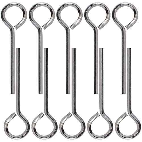 PAGOW 10 Pack 5/32" Standard Hex Dogging Key with Full Loop, Allen Wrench Door Key for Christmas Festival Party Decoration Hurricane Protection Push Bar Panic Exit Devices(0.84" x 2.78")