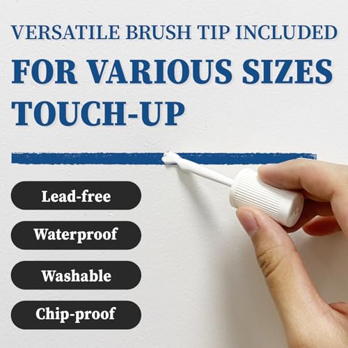 DWIL White Multi-Surface Touch Up Paint Pen - 1.5 Fl Oz, Pack of 1, Semi Gloss