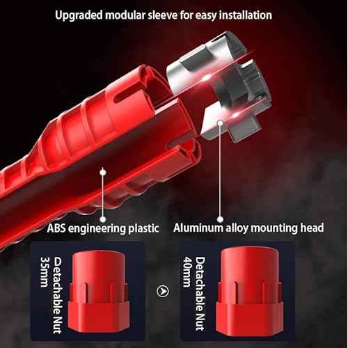 8 in 1 Multifunctional Sink Bathroom Wrench, Plumbing Installation Tool Household Water Pipe Faucet Washing Basin Corner Valve Sink Repair Removal Tool