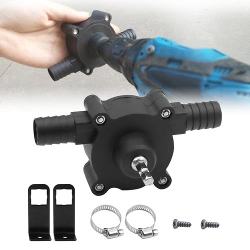 Hand Electric Drill Drive Self Priming Water Transfers Pump, 2025 New Portable Hand Drill Pump Water Transfer Pumps, Electric Well Hand Pumps (1)
